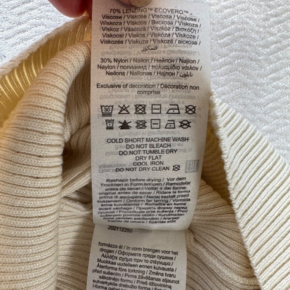 NWT Selected Femme SLFSOLINA KNIT TOP NOOS Sleeveless top Size M Birch Cream - Picture 14 of 14